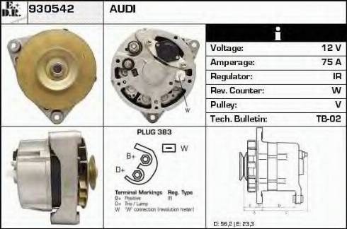 EDR 930542 - Генератор autocars.com.ua