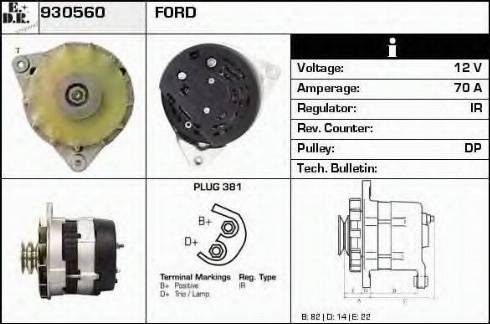 EDR 930560 - Генератор autocars.com.ua