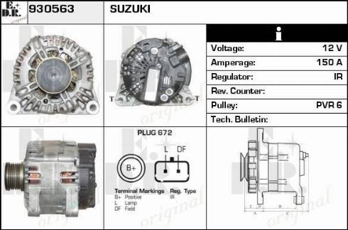 EDR 930563 - Генератор avtokuzovplus.com.ua