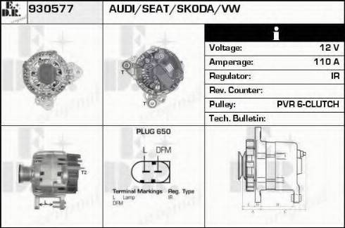 EDR 930577 - Генератор avtokuzovplus.com.ua