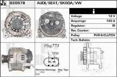 EDR 930578 - Генератор autocars.com.ua