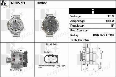 EDR 930579 - Генератор autocars.com.ua