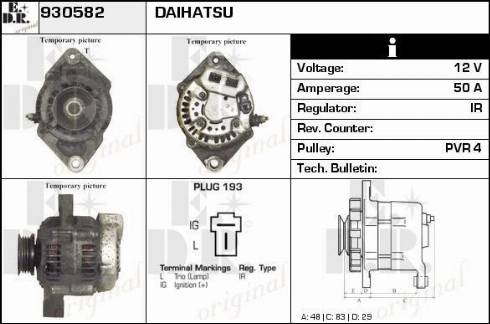 EDR 930582 - Генератор autocars.com.ua