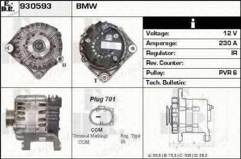 EDR 930593 - Генератор autocars.com.ua