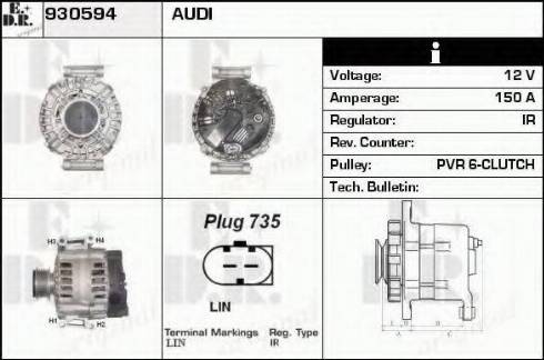 EDR 930594 - Генератор autocars.com.ua