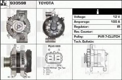 EDR 930598 - Генератор autocars.com.ua