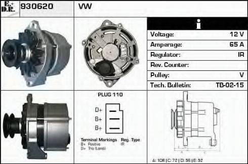 EDR 930620 - Генератор autocars.com.ua