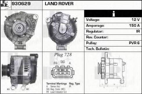 EDR 930629 - Генератор autocars.com.ua