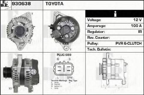 EDR 930638 - Генератор avtokuzovplus.com.ua