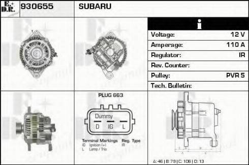 EDR 930655 - Генератор autocars.com.ua