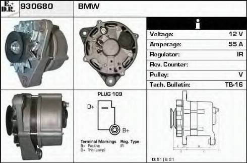 EDR 930680 - Генератор autocars.com.ua