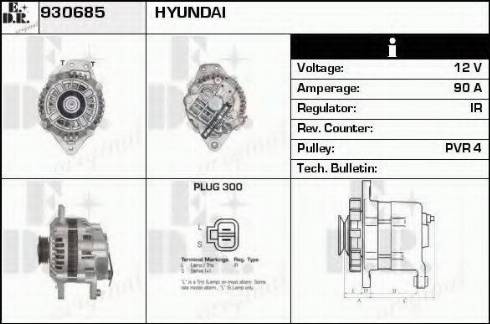 EDR 930685 - Генератор autocars.com.ua