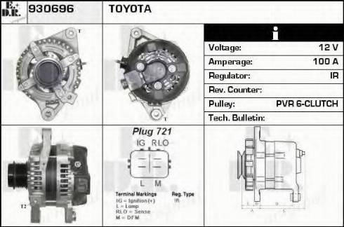 EDR 930696 - Генератор autocars.com.ua