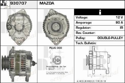 EDR 930707 - Генератор avtokuzovplus.com.ua