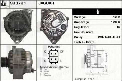 EDR 930731 - Генератор autocars.com.ua