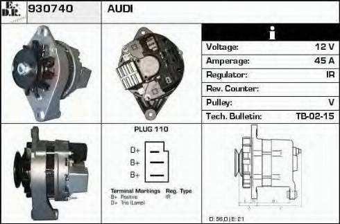 EDR 930740 - Генератор avtokuzovplus.com.ua