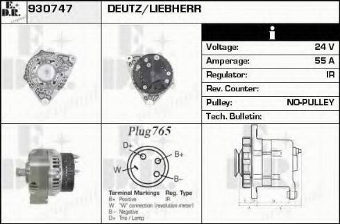 EDR 930747 - Генератор autocars.com.ua