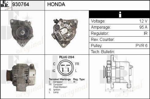 EDR 930764 - Генератор autocars.com.ua