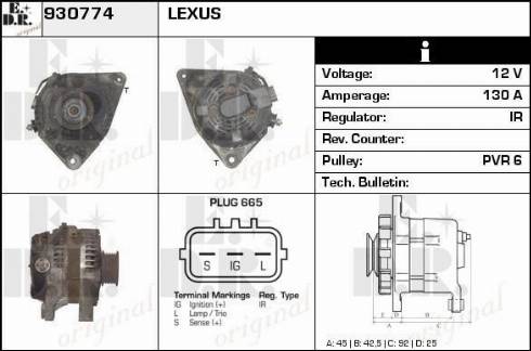 EDR 930774 - Генератор autocars.com.ua