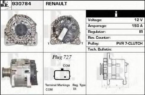 EDR 930784 - Генератор autocars.com.ua