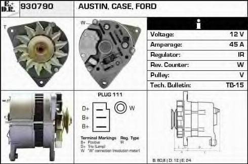 EDR 930790 - Генератор autocars.com.ua