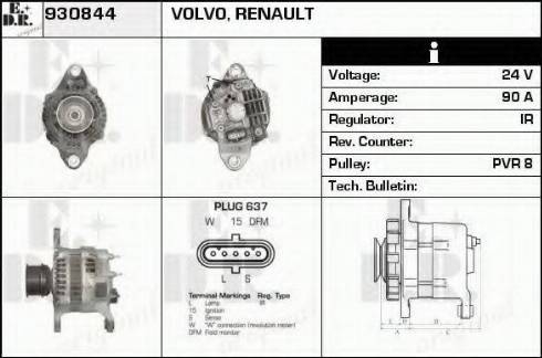 EDR 930844 - Генератор avtokuzovplus.com.ua