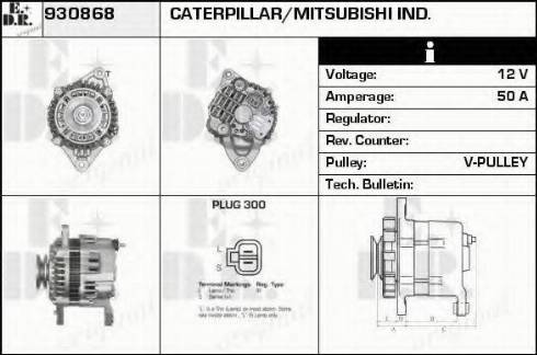 EDR 930868 - Генератор avtokuzovplus.com.ua