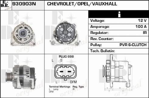 EDR 930903N - Генератор avtokuzovplus.com.ua