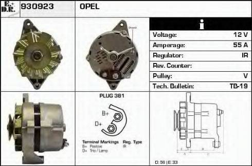 EDR 930923 - Генератор autocars.com.ua