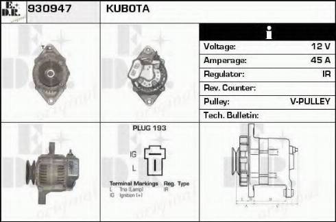 EDR 930947 - Генератор avtokuzovplus.com.ua