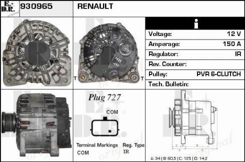 EDR 930965 - Генератор avtokuzovplus.com.ua