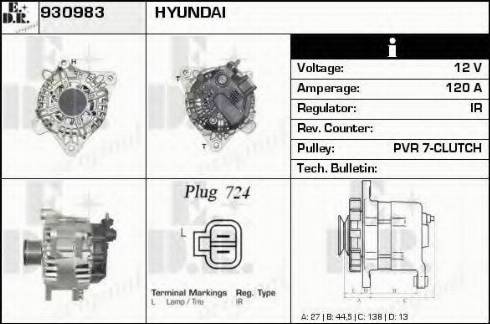 EDR 930983 - Генератор autocars.com.ua