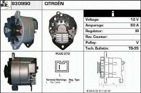 EDR 930990 - Генератор avtokuzovplus.com.ua