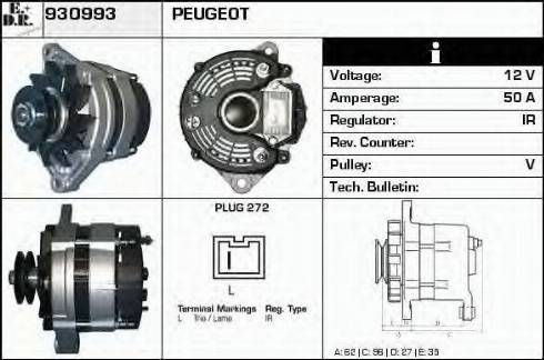 EDR 930993 - Генератор avtokuzovplus.com.ua