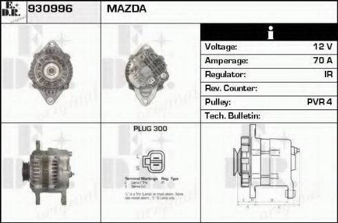 EDR 930996 - Генератор autocars.com.ua