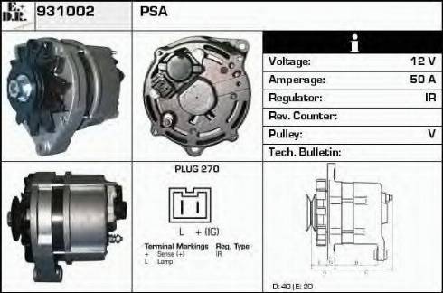 EDR 931002 - Генератор autocars.com.ua