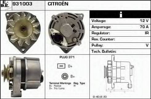 EDR 931003 - Генератор autocars.com.ua