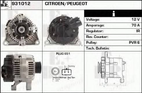 EDR 931012 - Генератор autocars.com.ua