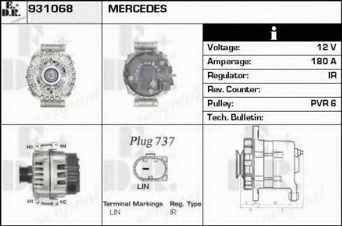 EDR 931068 - Генератор autocars.com.ua