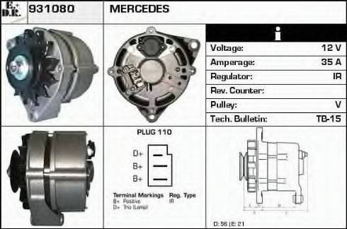 EDR 931080 - Генератор autocars.com.ua