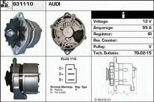 EDR 931110 - Генератор autocars.com.ua