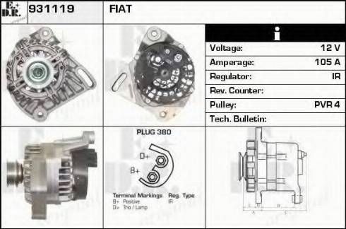 EDR 931119 - Генератор autocars.com.ua