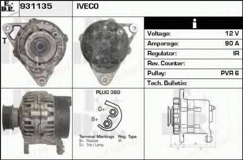 EDR 931135 - Генератор autocars.com.ua