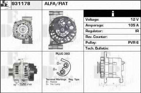 EDR 931178 - Генератор autocars.com.ua