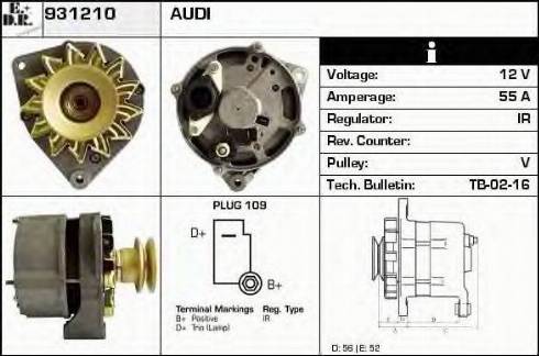 EDR 931210 - Генератор avtokuzovplus.com.ua