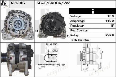 EDR 931246 - Генератор autocars.com.ua