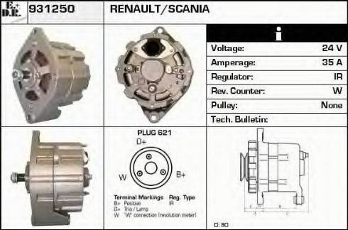 EDR 931250 - Генератор autocars.com.ua