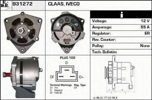 EDR 931272 - Генератор autocars.com.ua