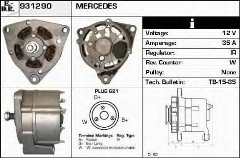 EDR 931290 - Генератор avtokuzovplus.com.ua