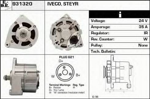 EDR 931320 - Генератор autocars.com.ua